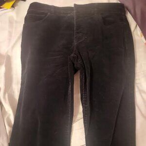 Womens Chaps Petite Black Corduroy Jeans Size 6P
